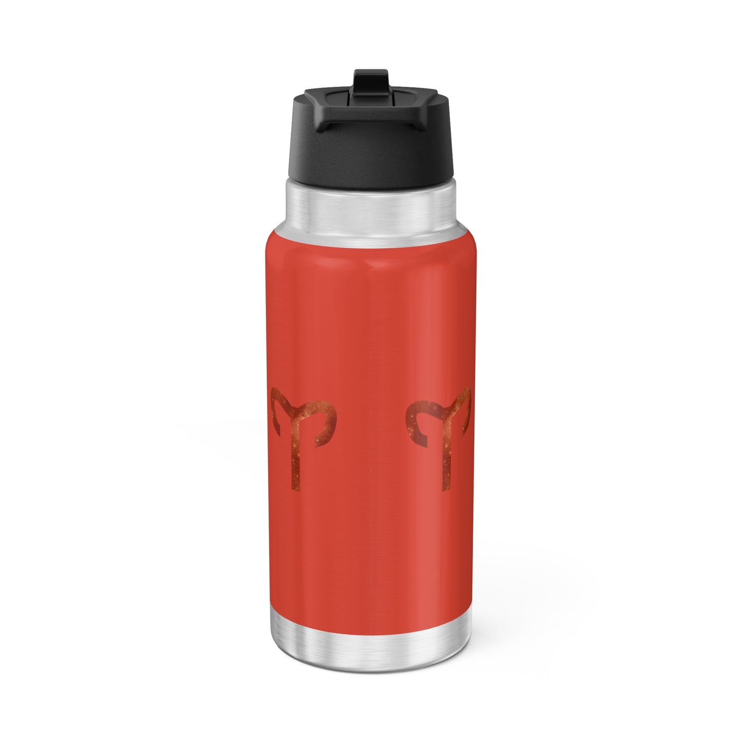 Aries Zodiac Sign Stained Glass Illustration ~ 32oz Tumbler With Lid and Straw