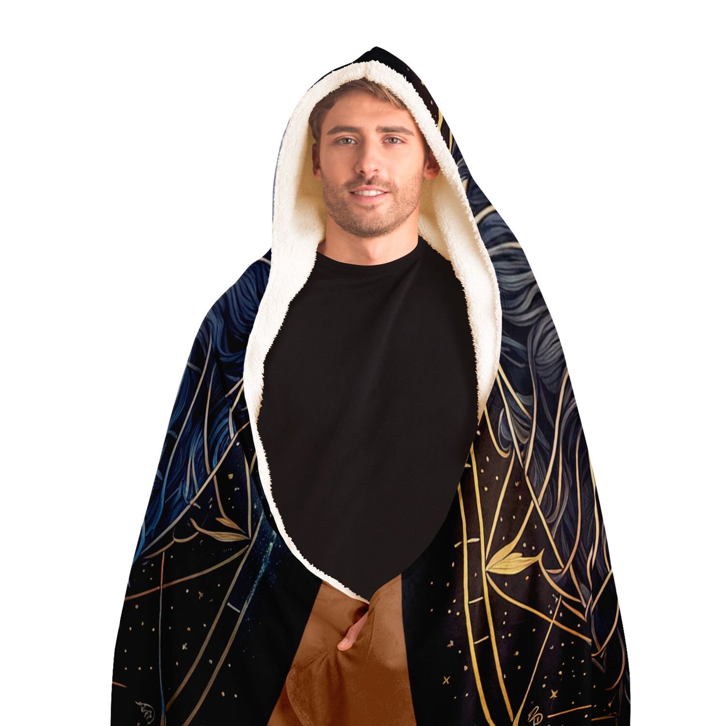 Leo Golden Lion Hooded Blanket