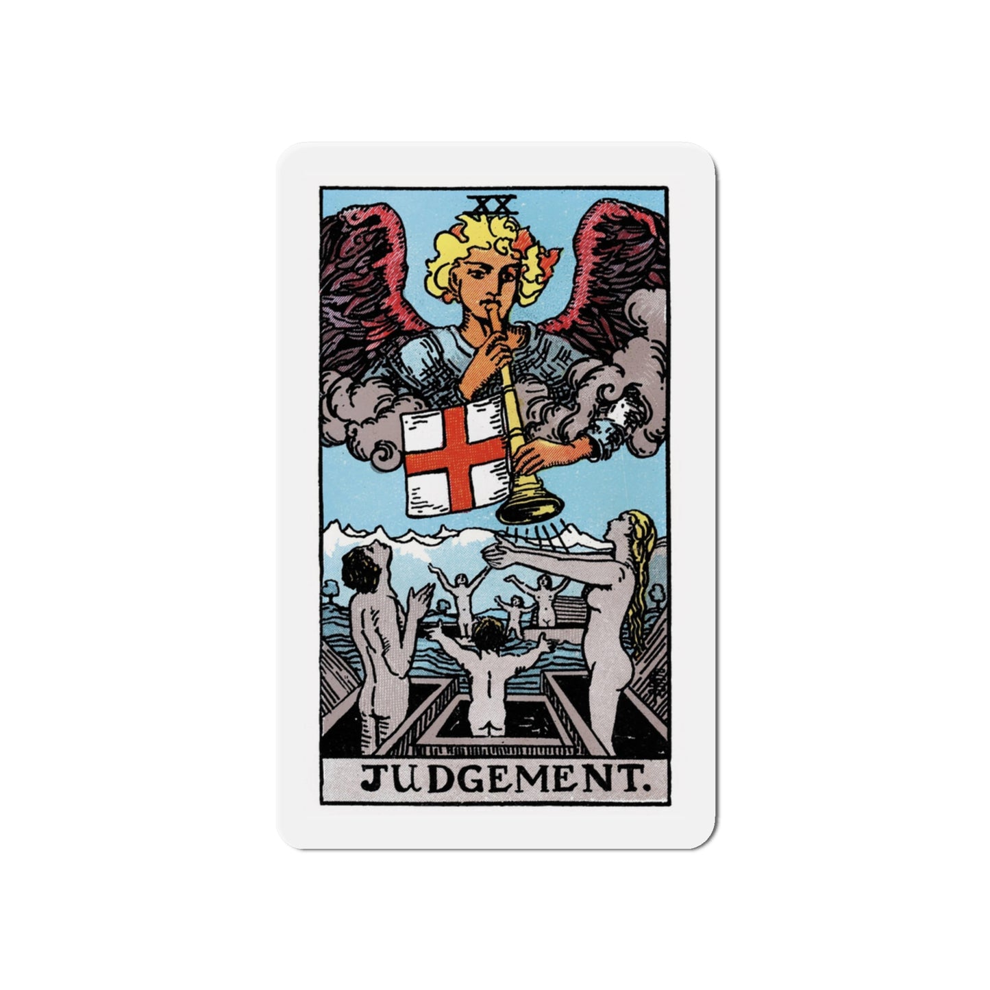 JudgmentTarot Card Fridge Magnet ~ Rider Waite Judgment Tarot Card