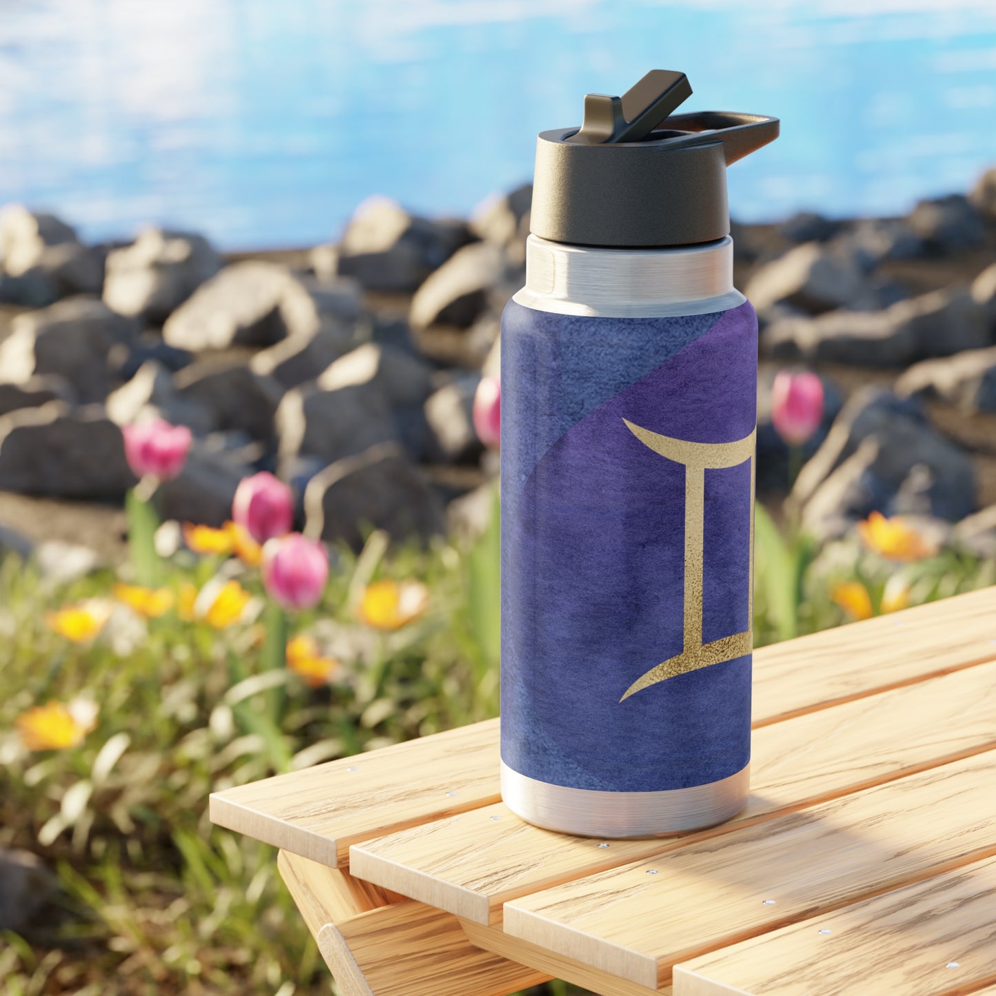 Gemini Zodiac Sign ~ 32oz Tumbler With Lid and Straw