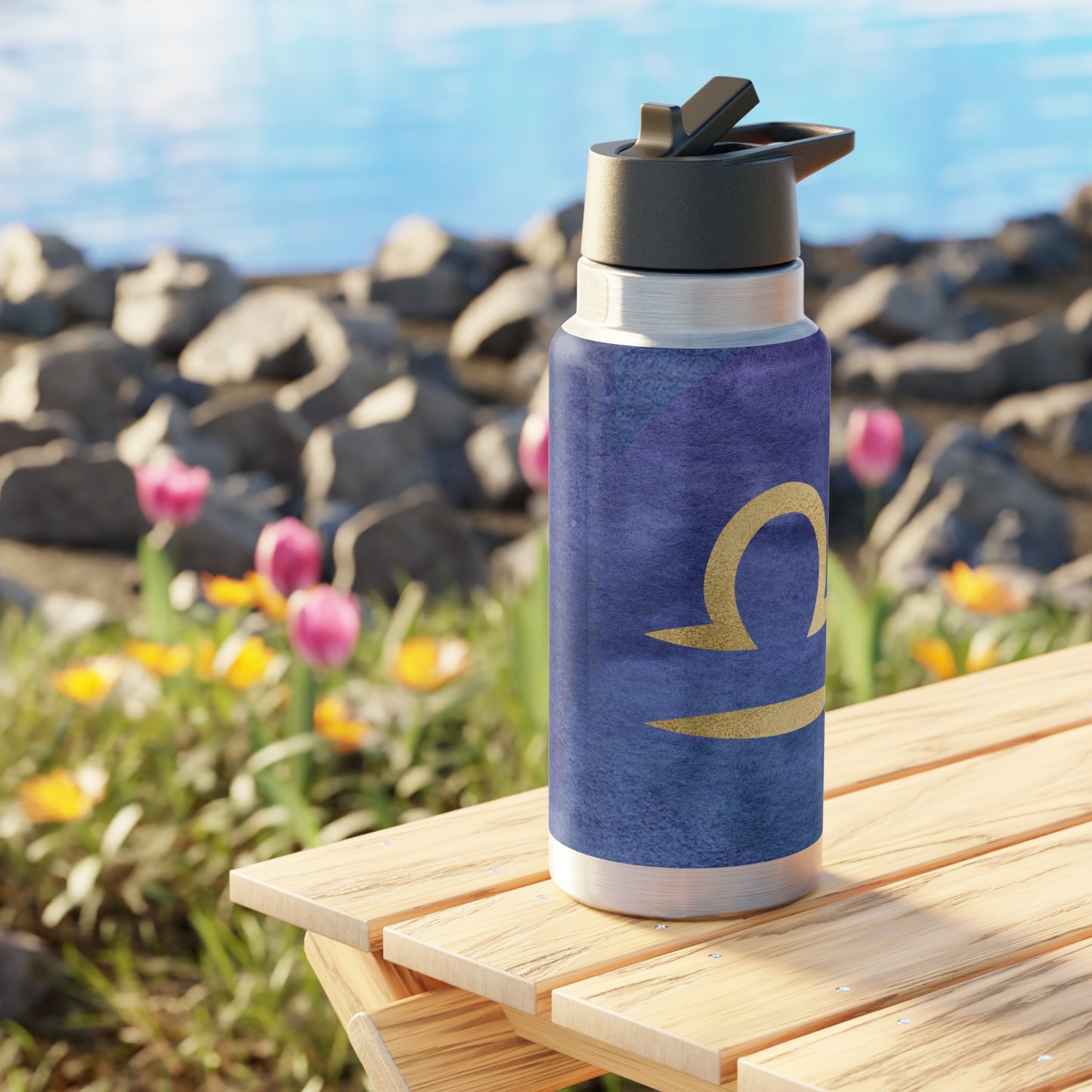 Libra Zodiac Sign ~ 32oz Tumbler With Lid and Straw