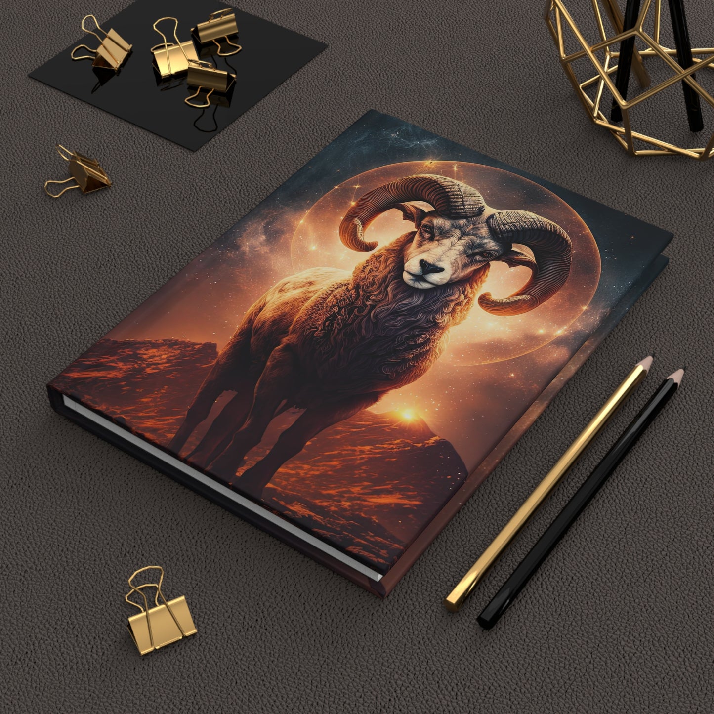 Aries by the Moon with Aries Poem Hardcover 150 Page Journal