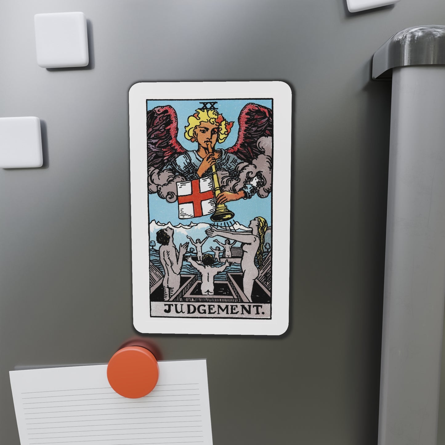 JudgmentTarot Card Fridge Magnet ~ Rider Waite Judgment Tarot Card