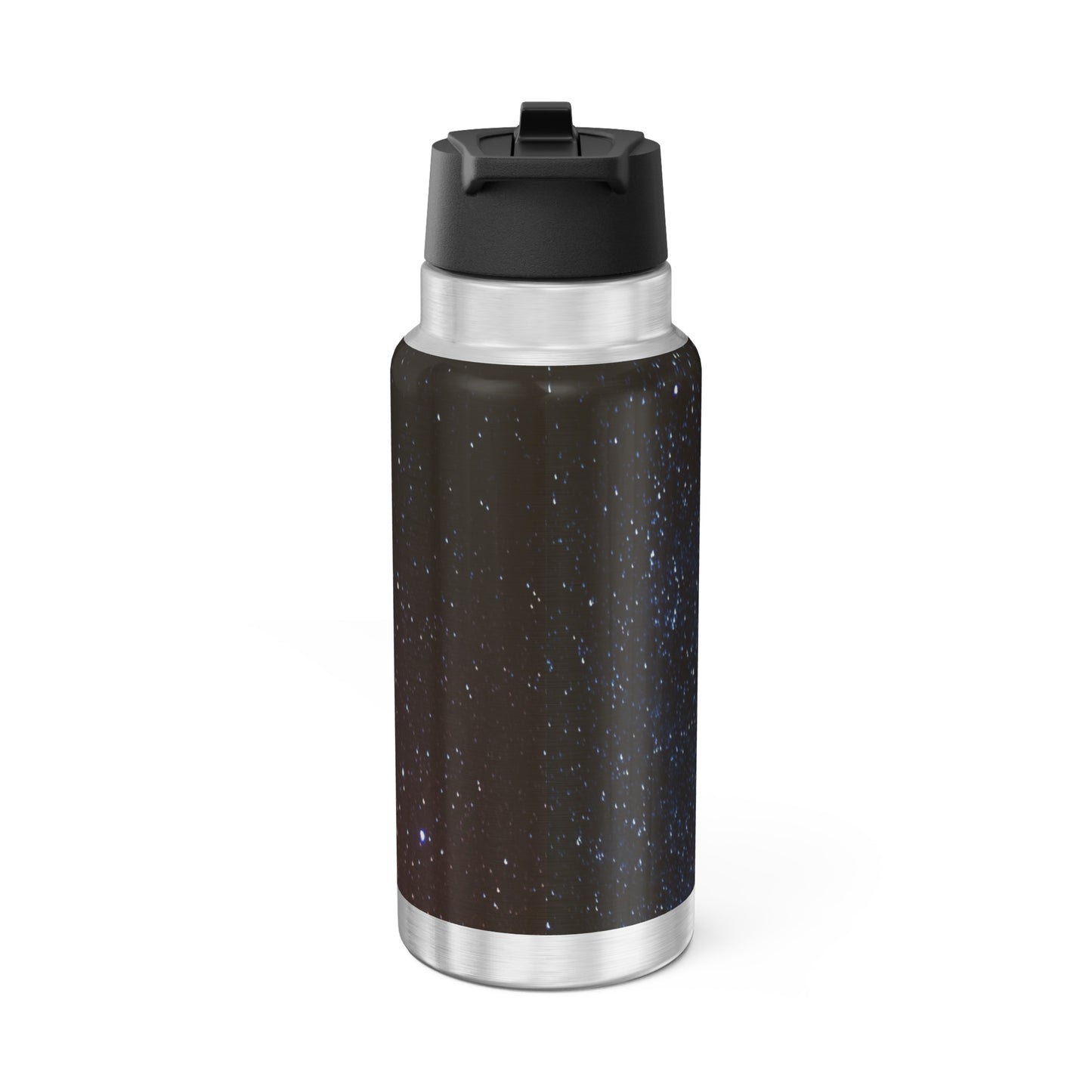 Gemini Twins Zodiac Sign with Black and Gold ~ 32oz Tumbler With Lid and Straw