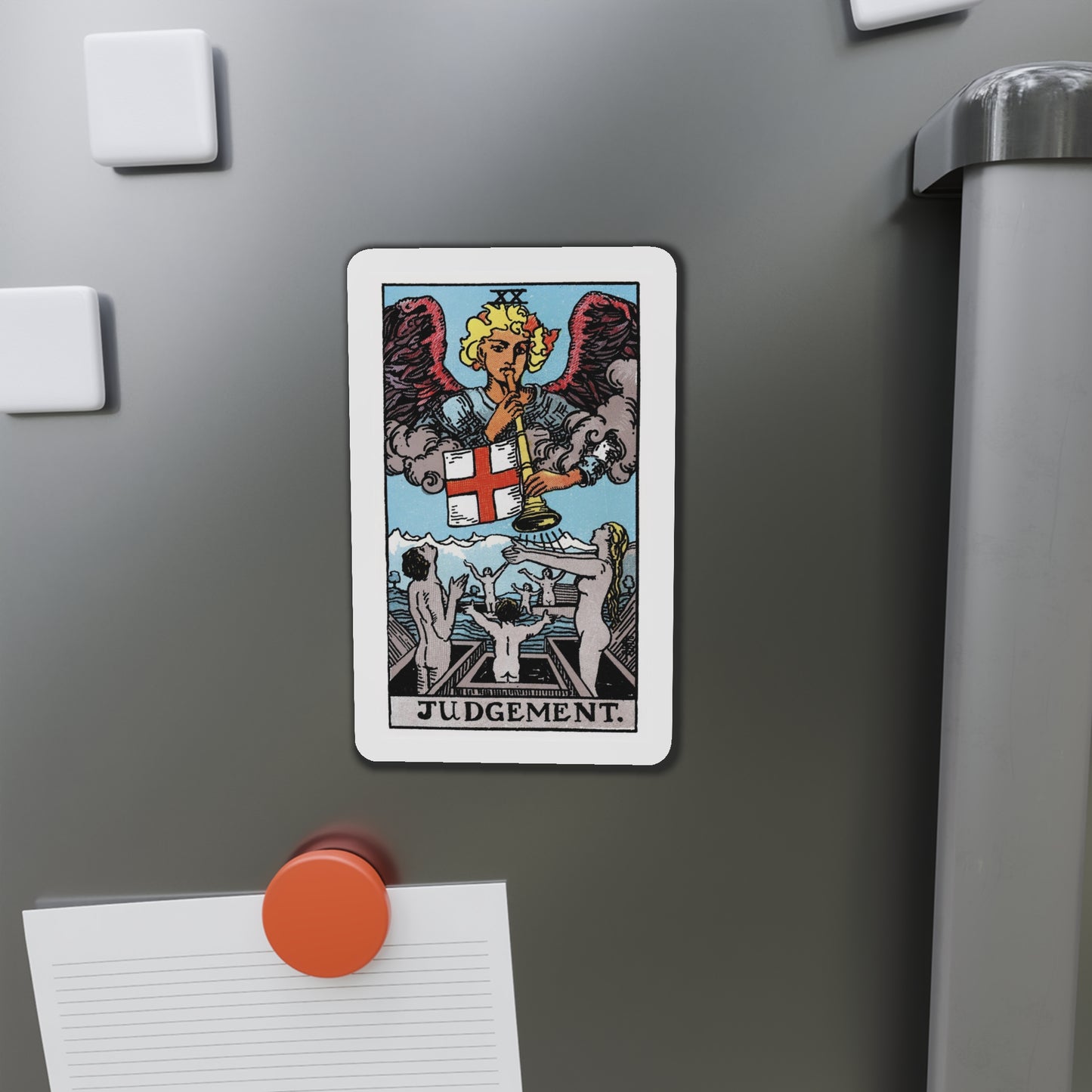 JudgmentTarot Card Fridge Magnet ~ Rider Waite Judgment Tarot Card