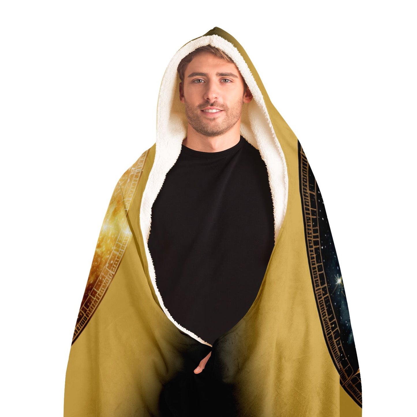 Leo with Gold Halo Hooded Blanket
