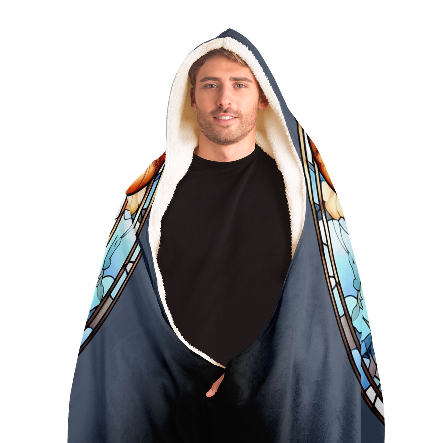 Taurus Stained Glass Hooded Blanket