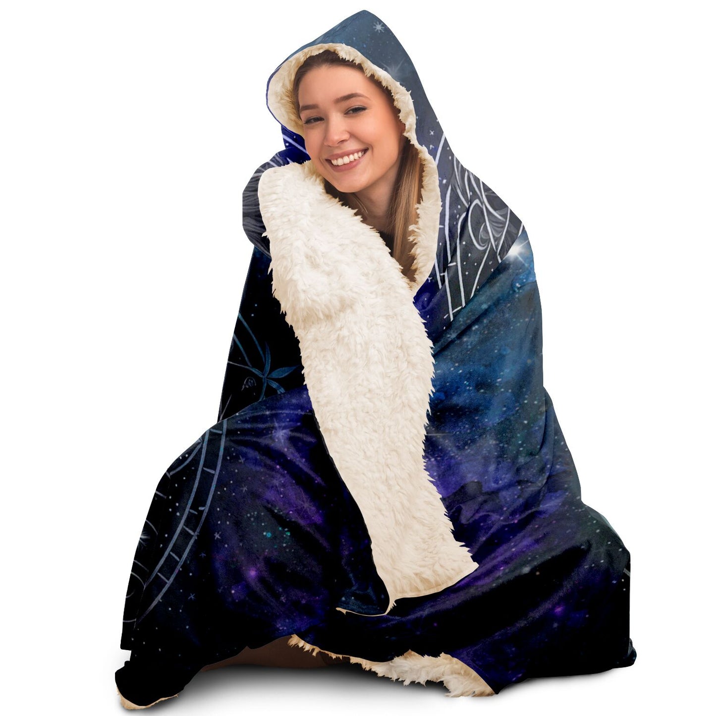 Leo in the Stars Hooded Blanket