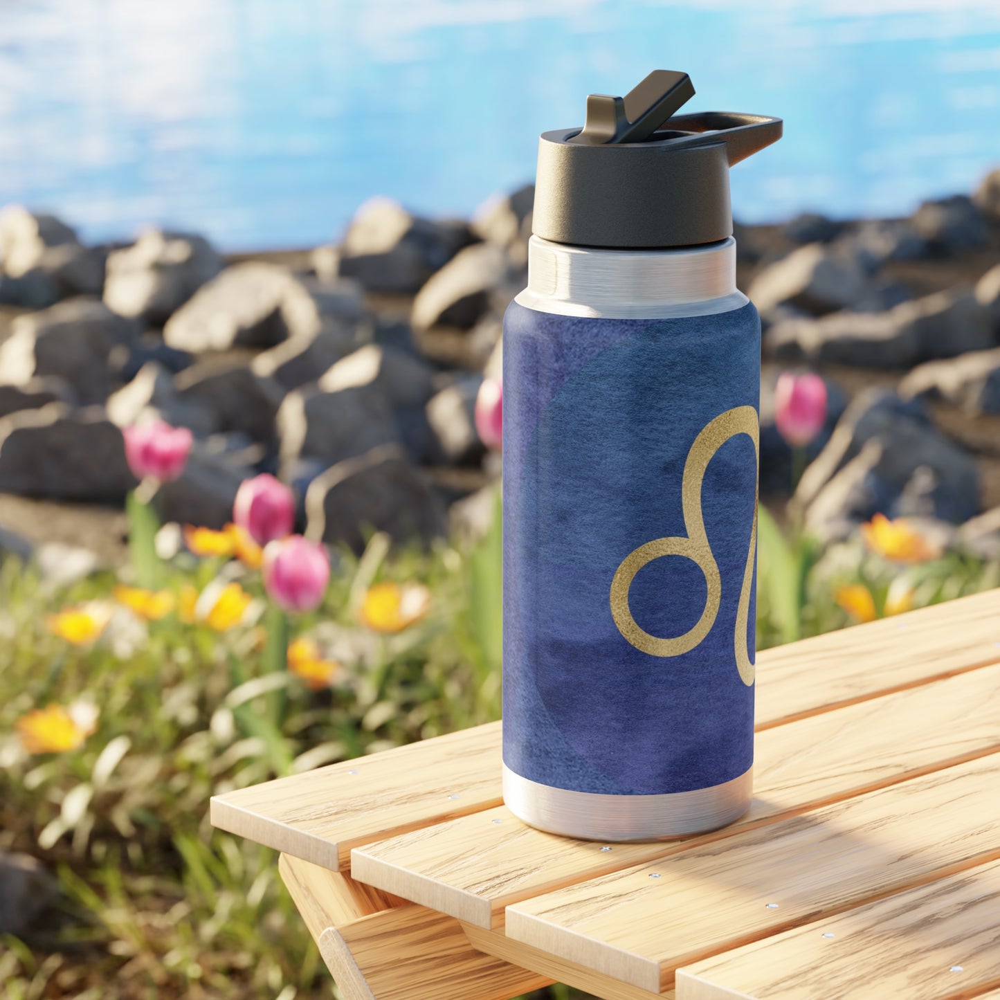 Leo Zodiac Sign ~ 32oz Tumbler With Lid and Straw