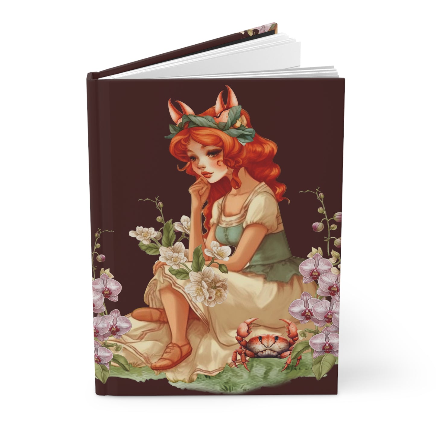 Cancer Vintage Illustration with Poem Hardcover 150 Page Journal