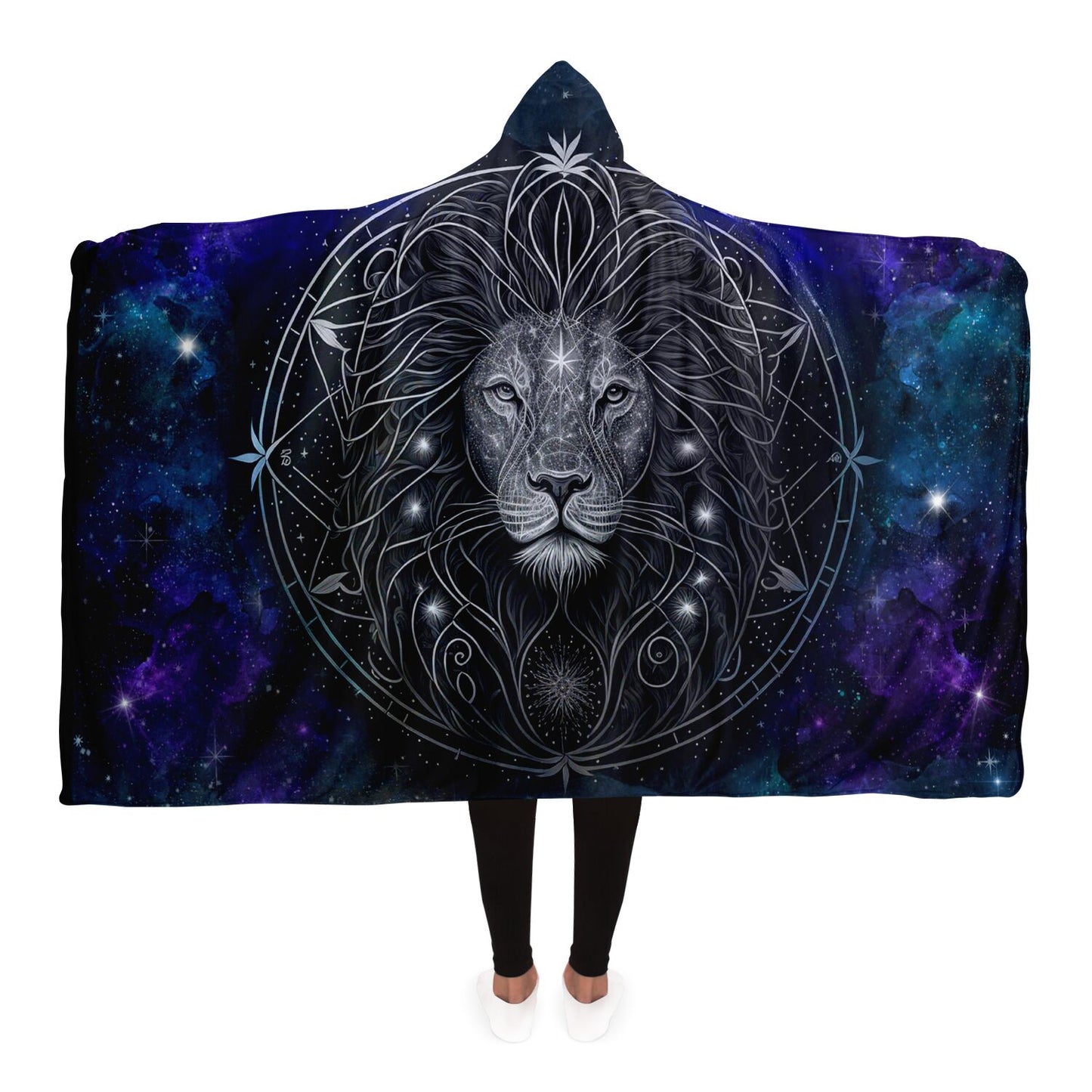 Leo in the Stars Hooded Blanket