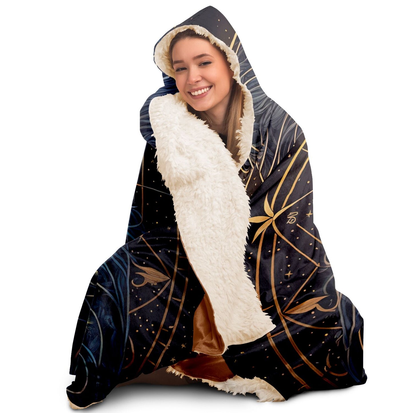 Leo Golden Lion Hooded Blanket