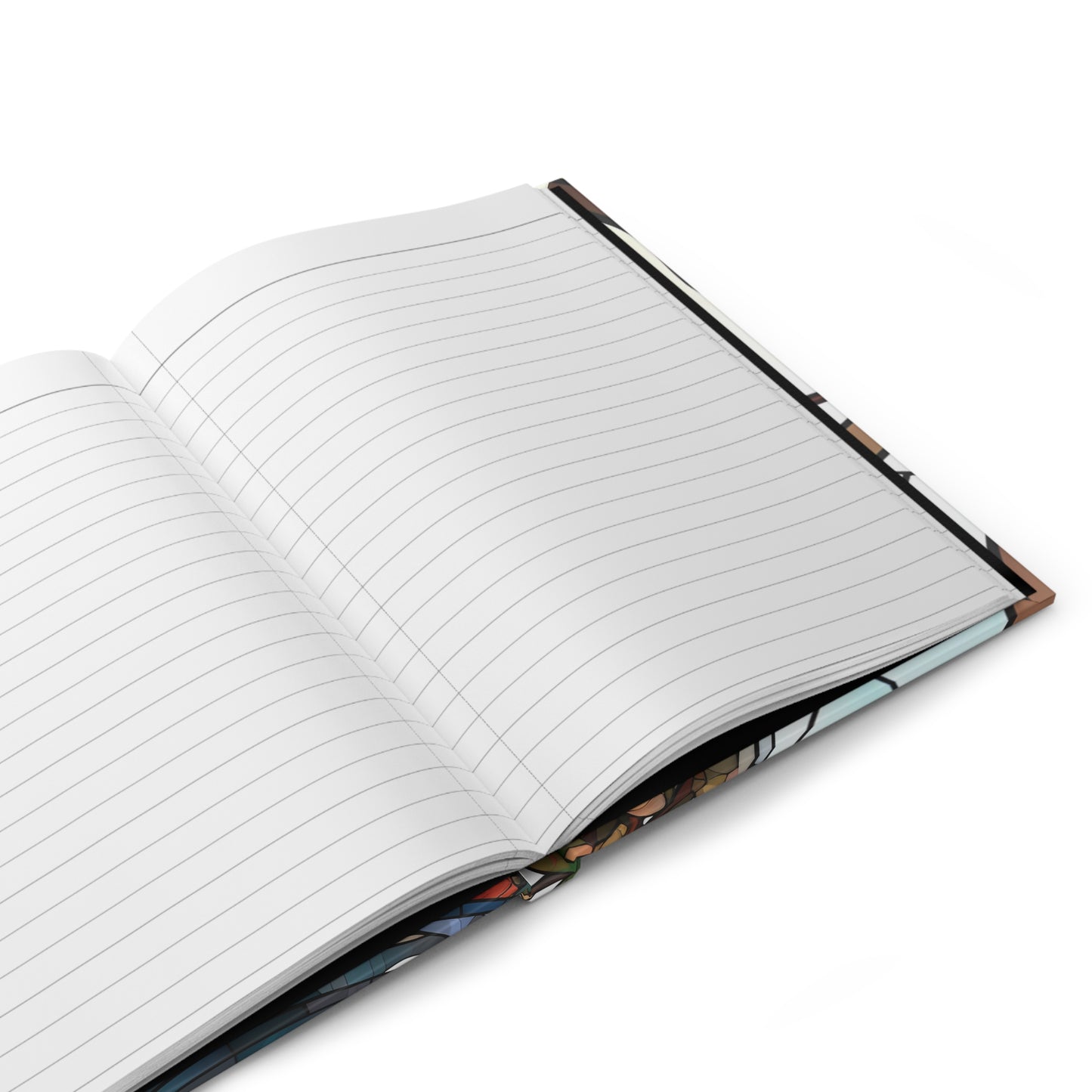 Sagittarius Stained Glass Illustration Hardcover 150 Page Journal