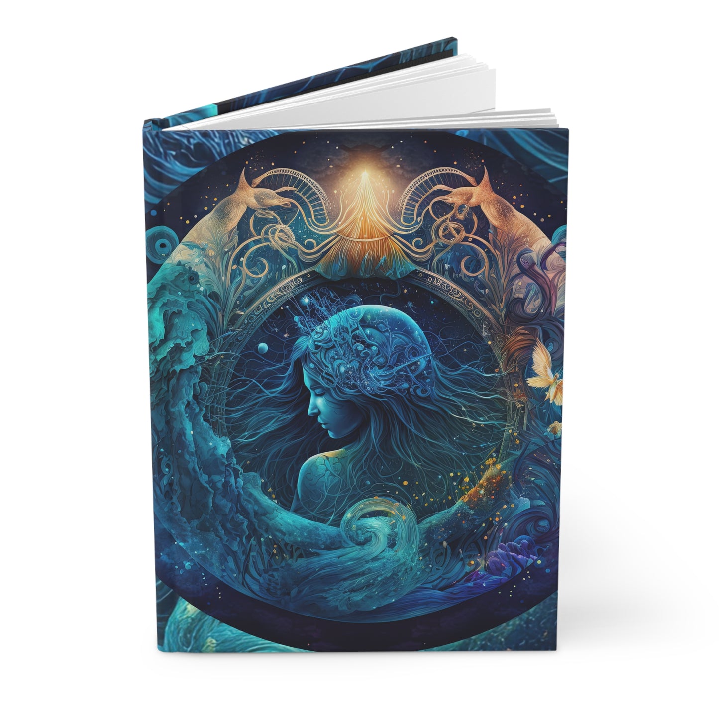 Aquarius Star Goddess with Poem Hardcover 150 Page Journal