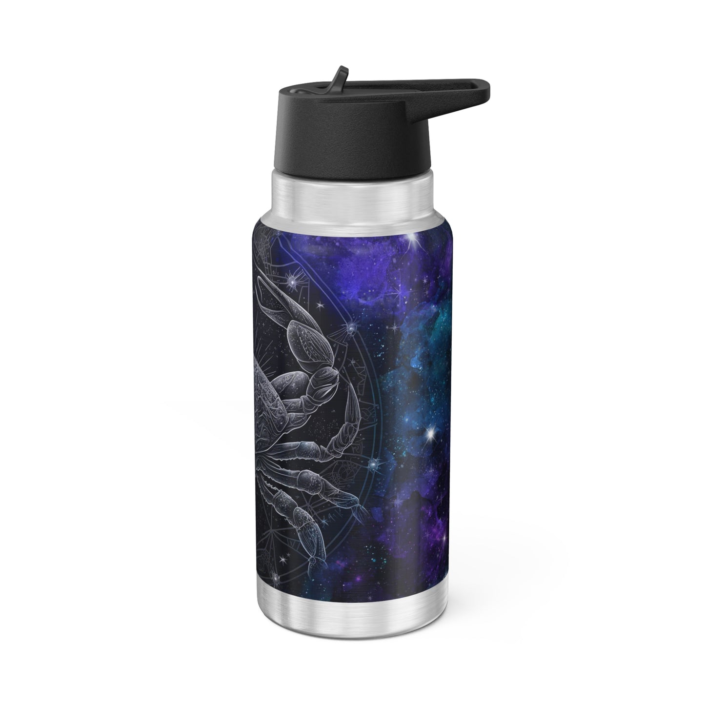 Cancer Zodiac Sign with Stars in the background ~ 32oz Tumbler With Lid and Straw
