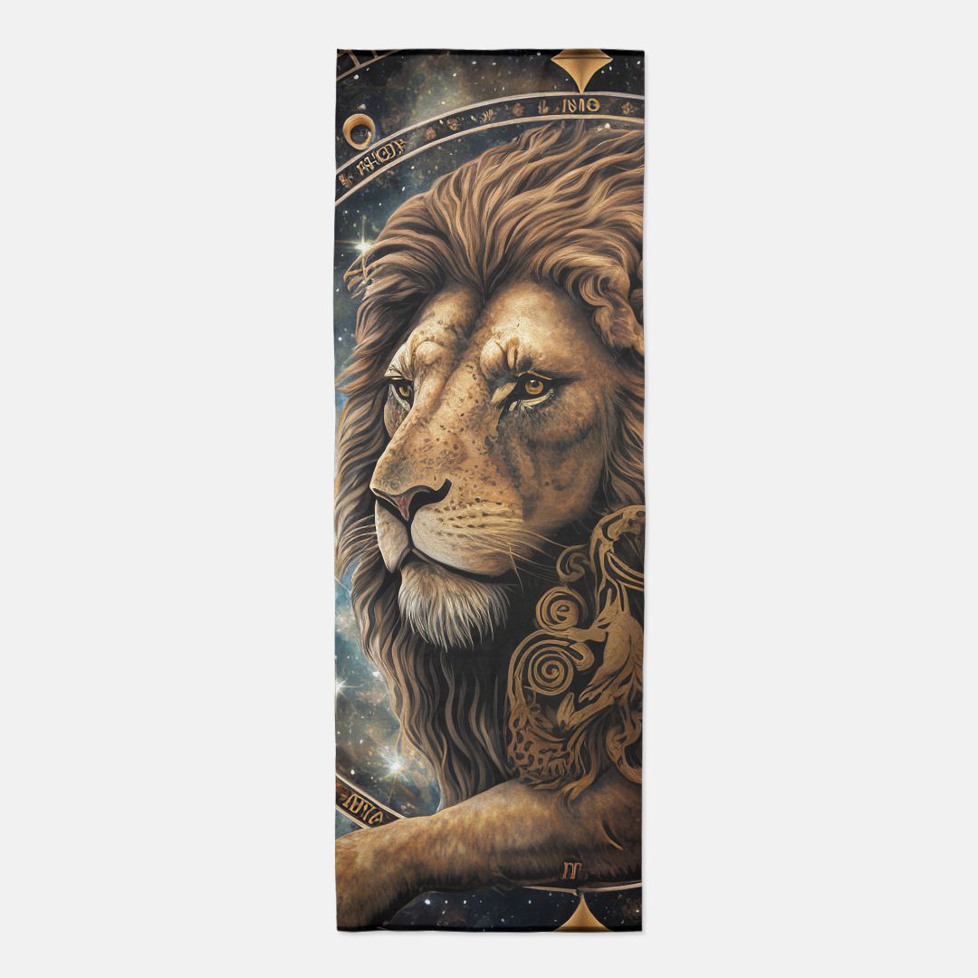 Leo in the Stars Yoga Mat Towel