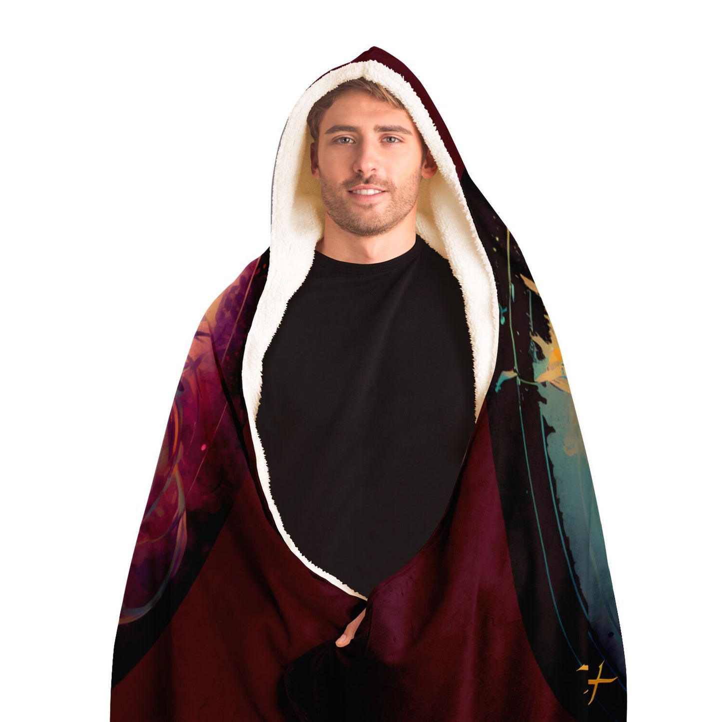 Virgo in her Artist Form Hooded Blanket