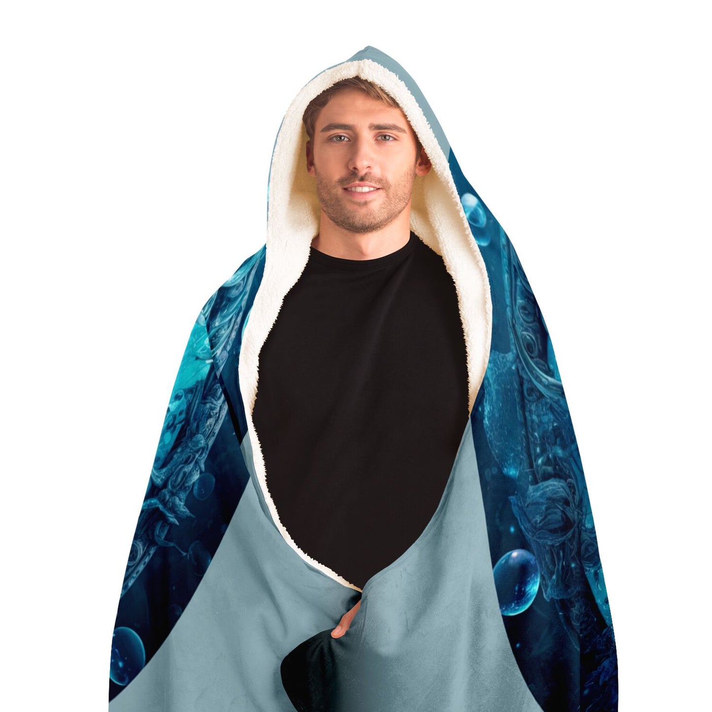 Aquarius Warrior Hooded Blanket