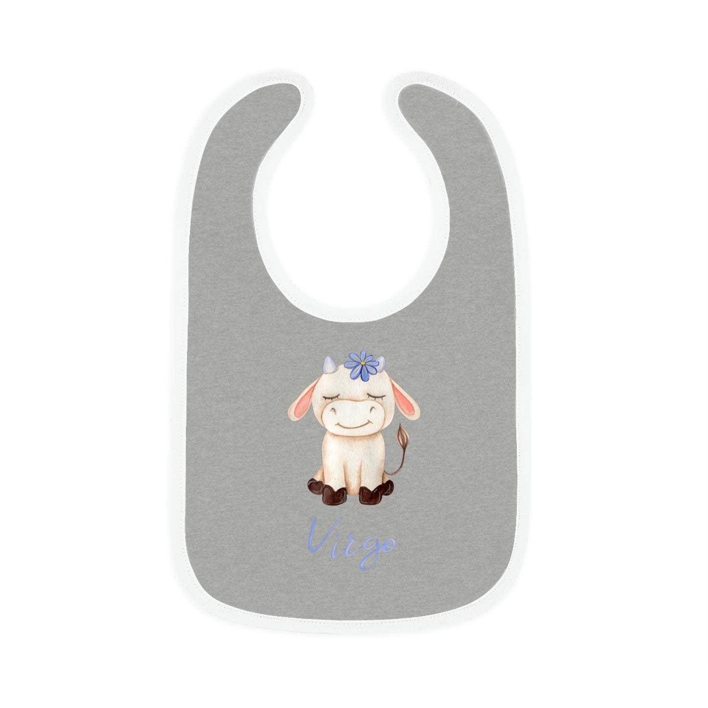 Baby virgo Bib: Bull-Aries Watercolor