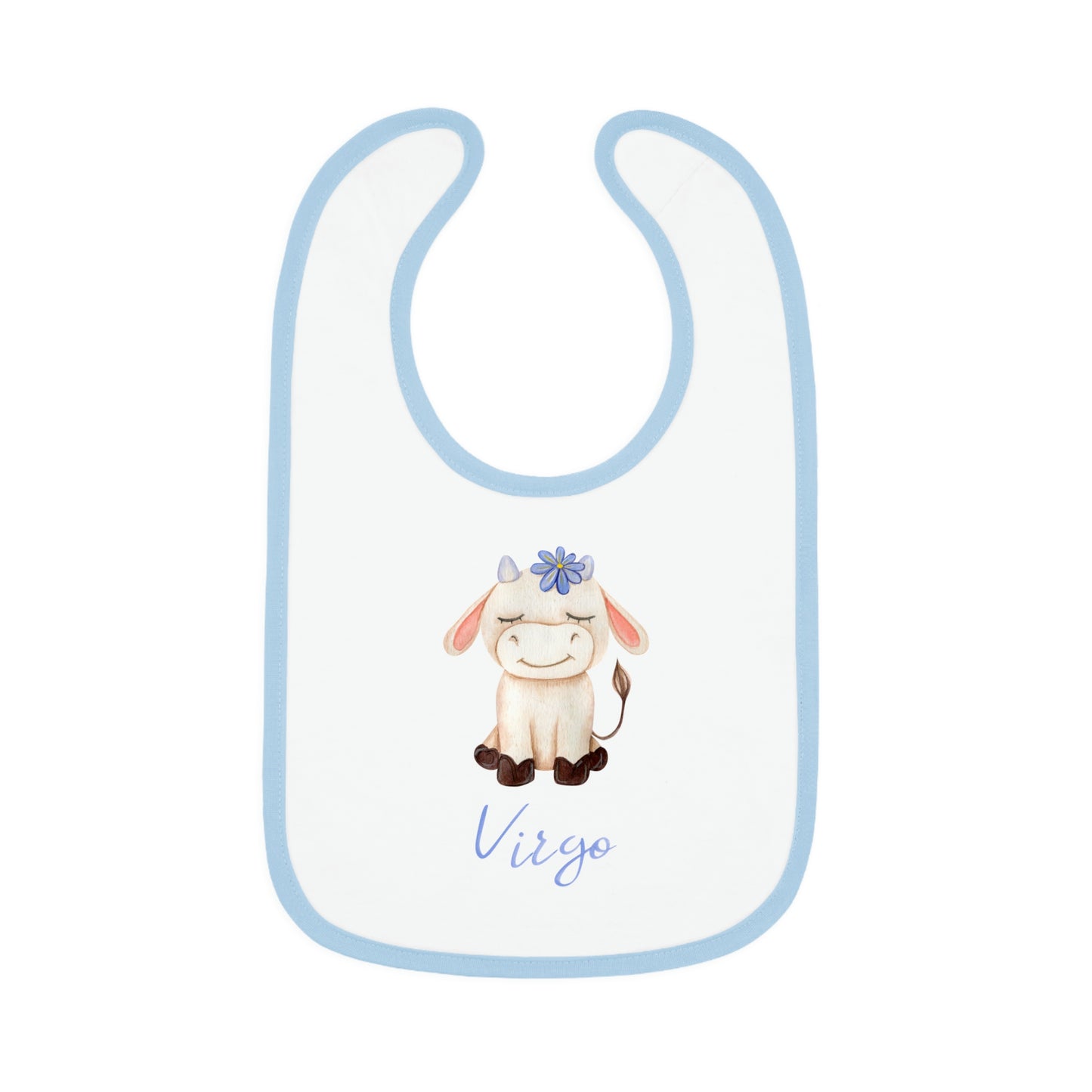 Baby virgo Bib: Bull-Aries Watercolor
