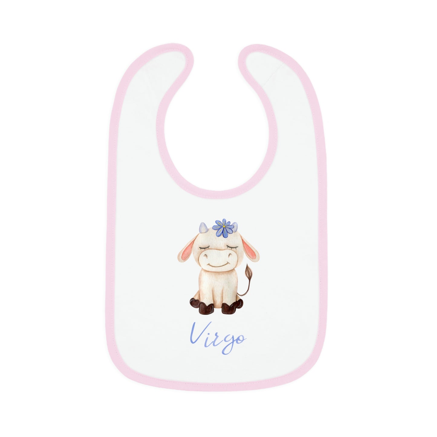 Baby virgo Bib: Bull-Aries Watercolor