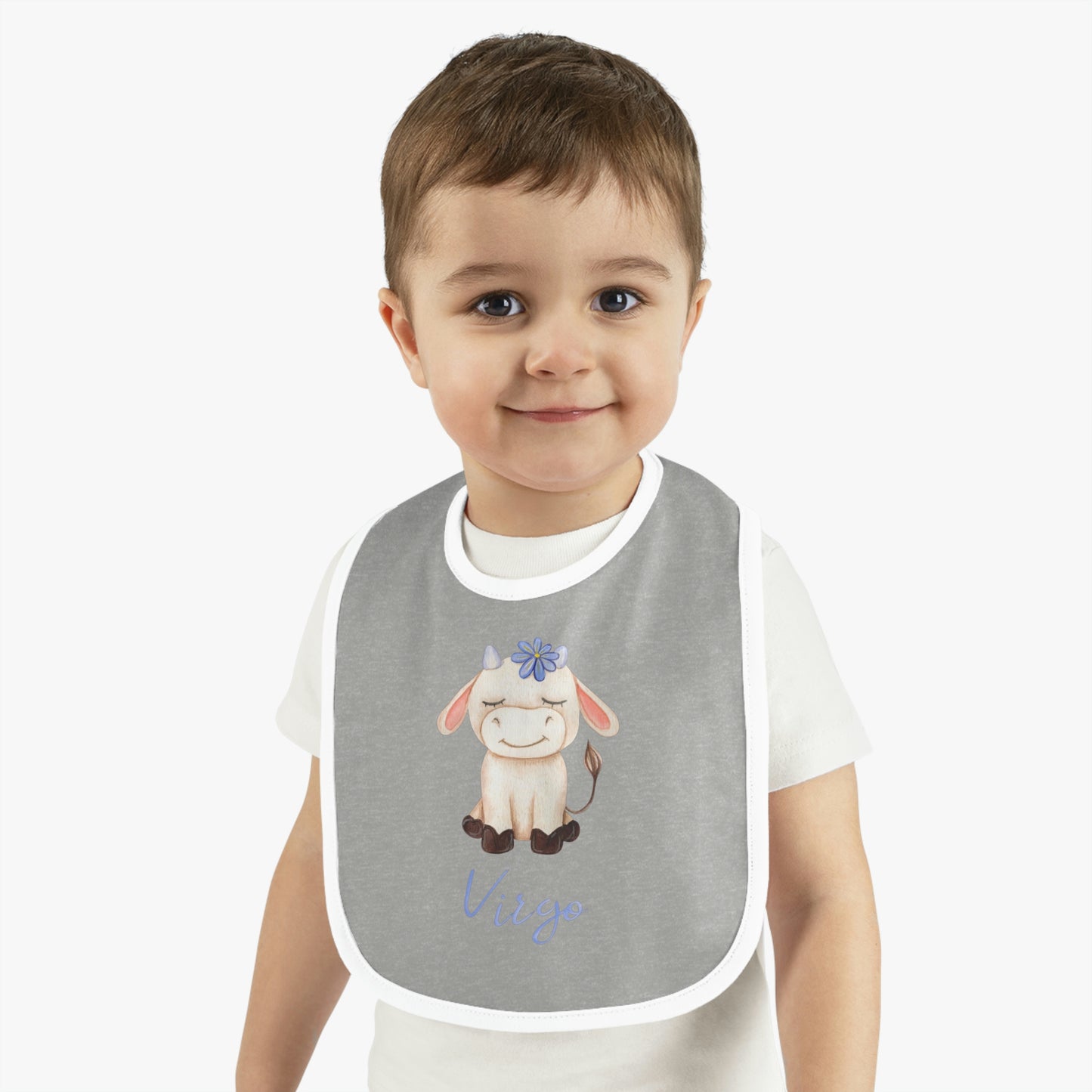 Baby virgo Bib: Bull-Aries Watercolor