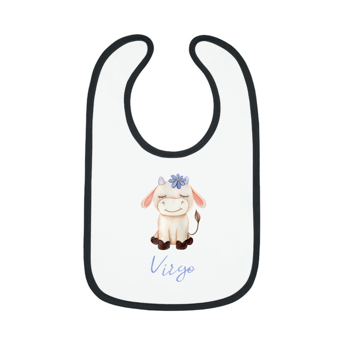 Baby virgo Bib: Bull-Aries Watercolor