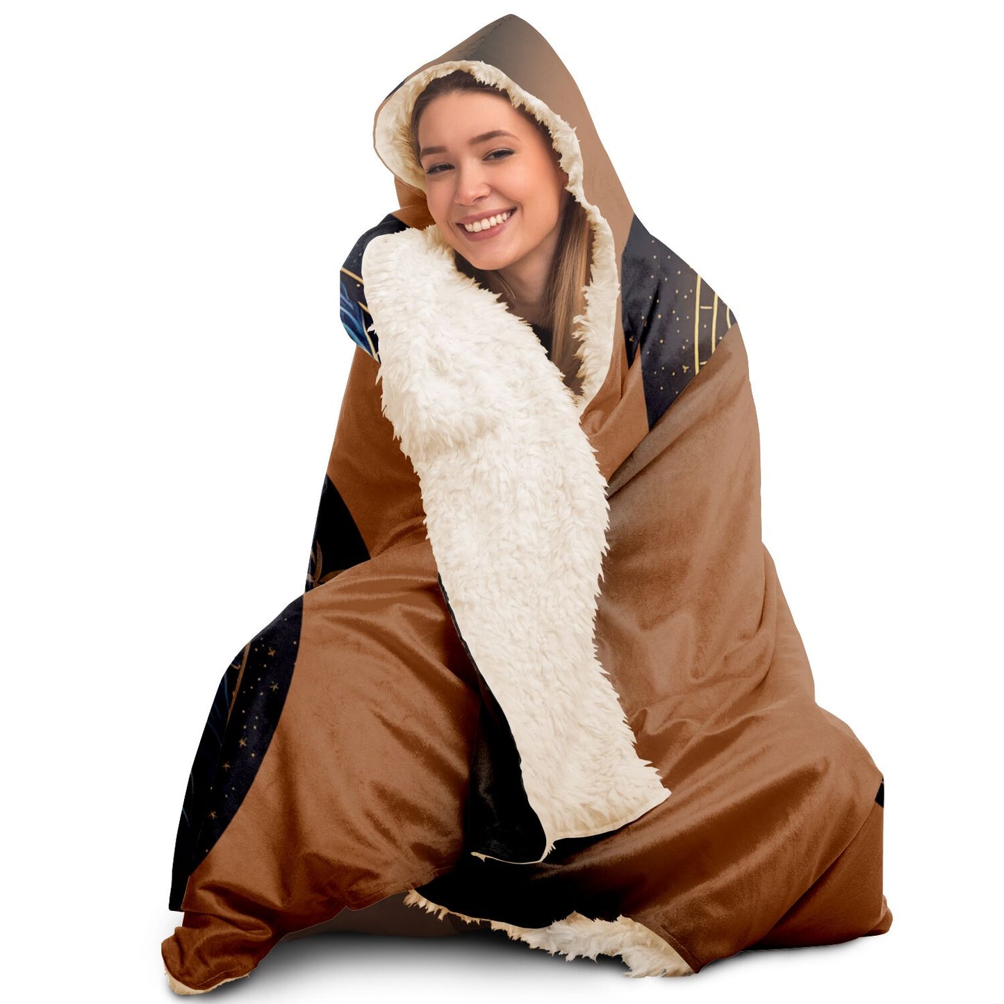 Leo Golden Lion Halo Hooded Blanket