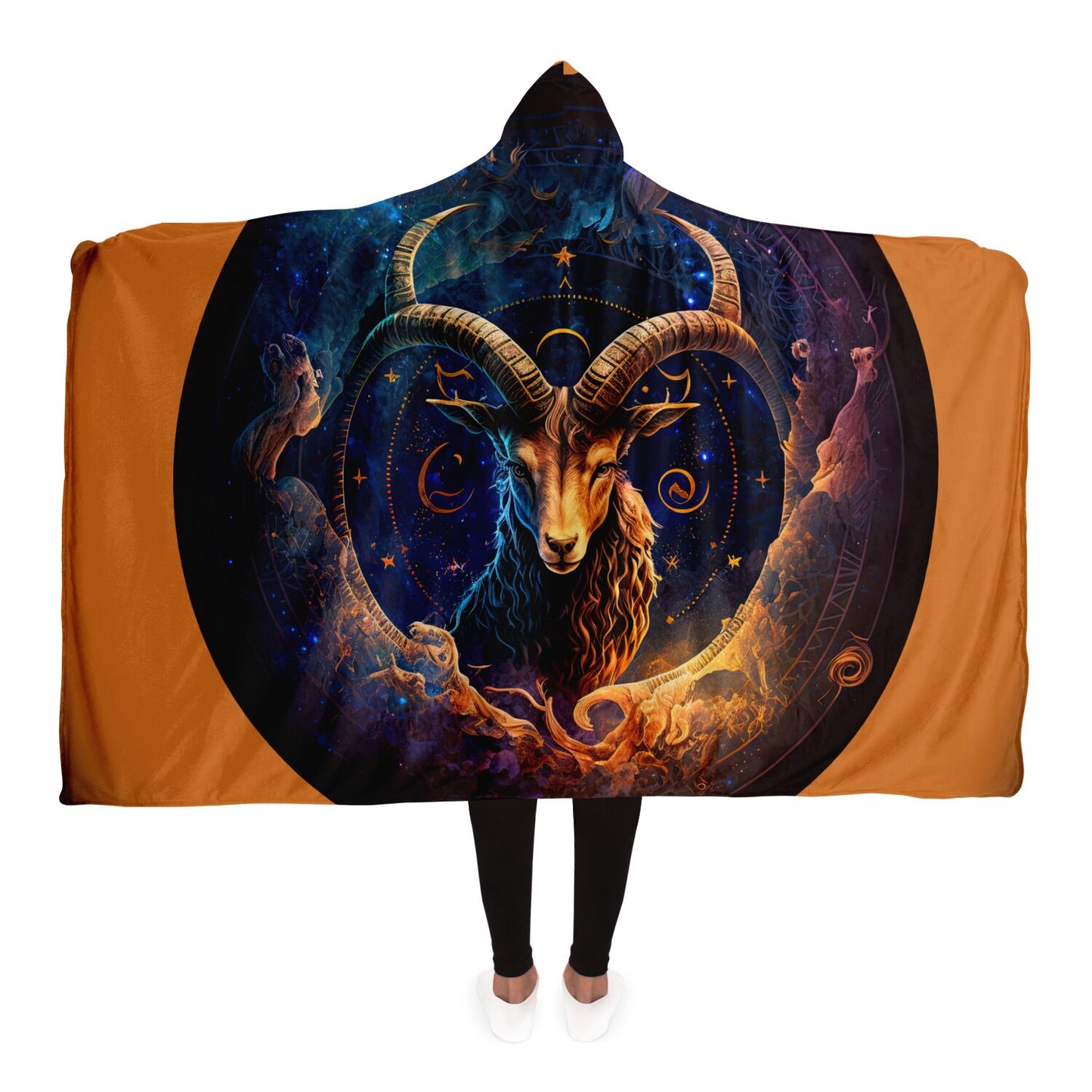 Capricorn Goat Hooded Blanket