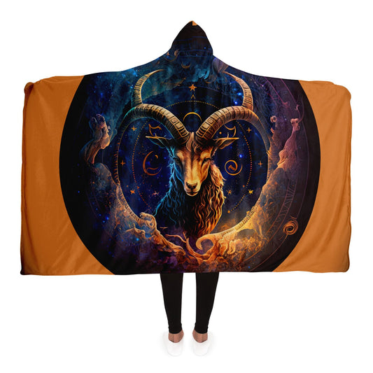 Capricorn Goat Hooded Blanket