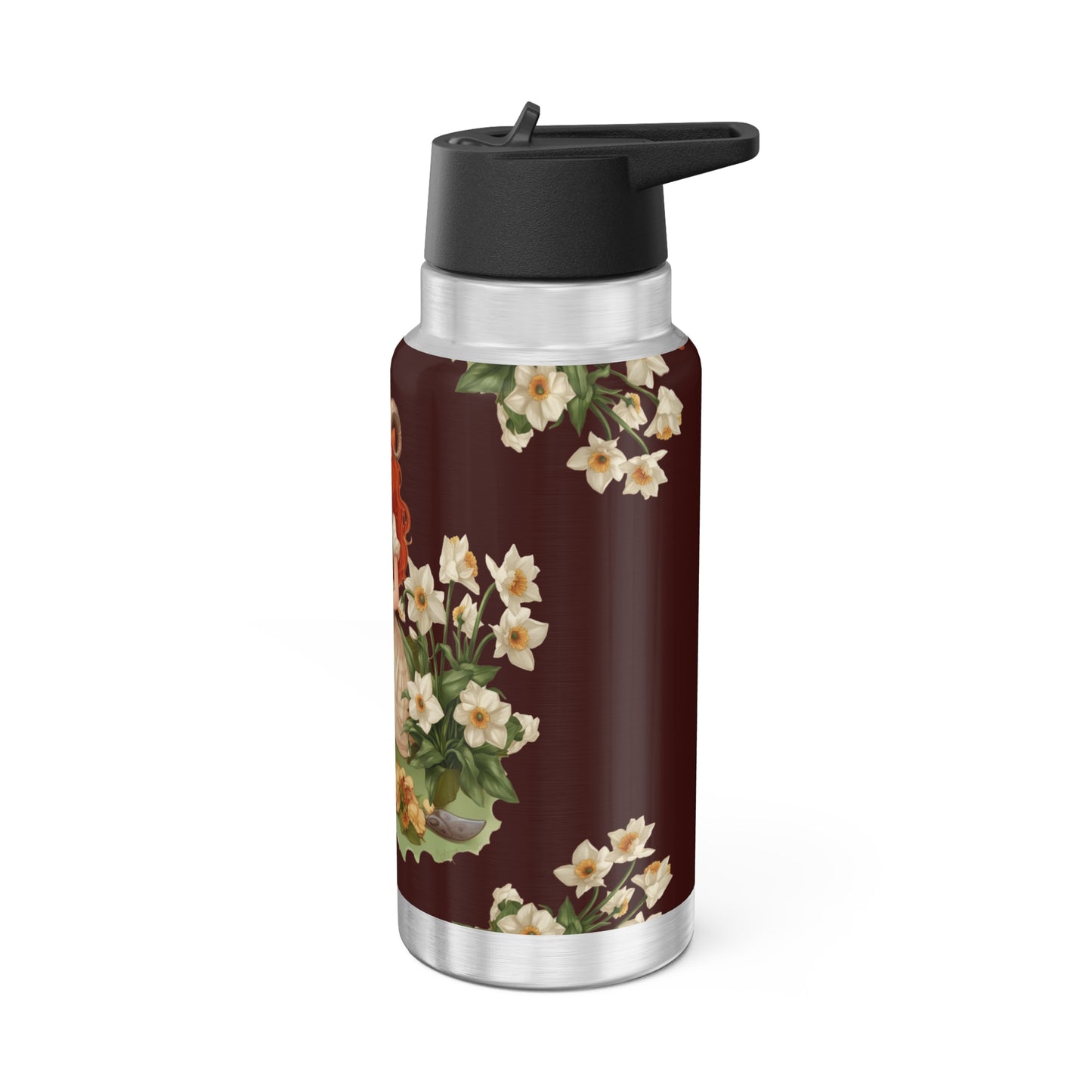 Aries Zodiac Sign Vintage Illustration ~ 32oz Tumbler With Lid and Straw