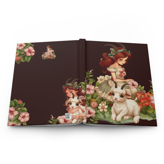 Capricorn Vintage illustration Hardcover 150 Page Journal