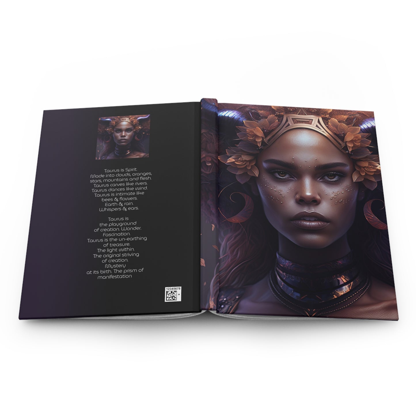 Taurus Warrior Goddess with Poem Hardcover 150 Page Journal
