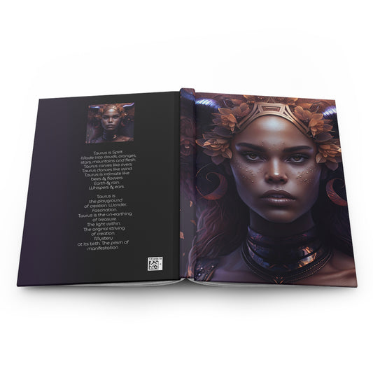 Taurus Warrior Goddess with Poem Hardcover 150 Page Journal