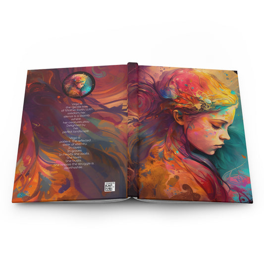 Virgo the Artist with Poem Hardcover 150 Page Journal