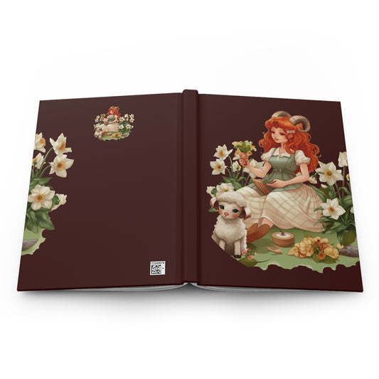 Aries Vintage Illustration Hardcover 150 Page Journal