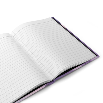 Pisces Purple Caricatures with Poem Hardcover 150 Page Journal