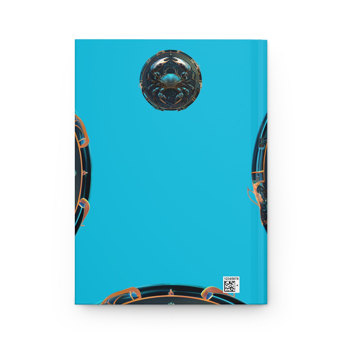 Cancer Zodiac Sign in Blue Hardcover 150 Page Journal