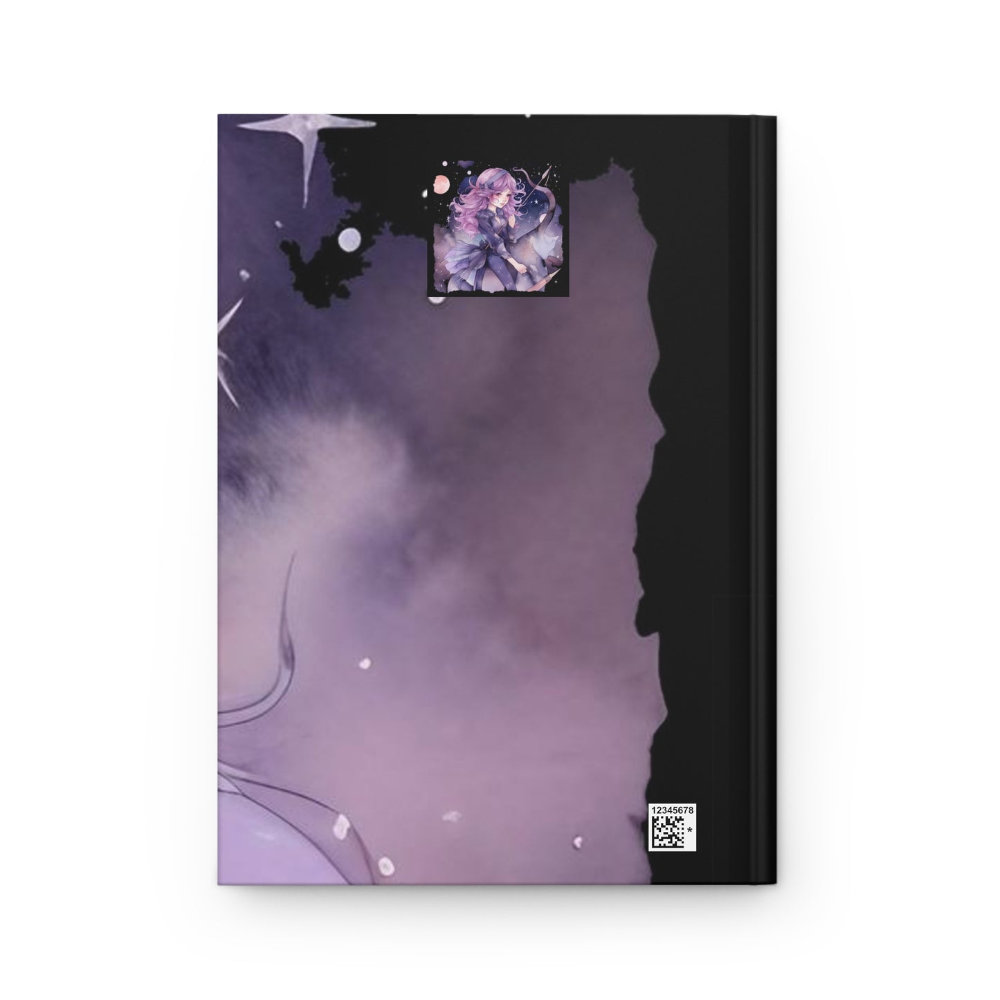 Sagittarius purple Fantasy Illustration Hardcover 150 Page Journal