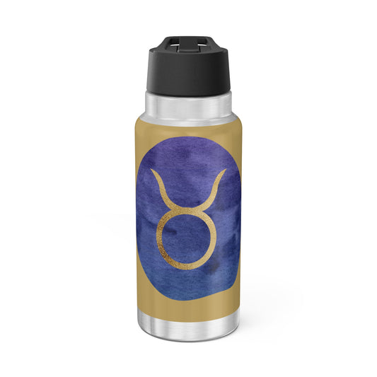 Taurus Zodiac Sign Symbol ~ 32oz Tumbler With Lid and Straw