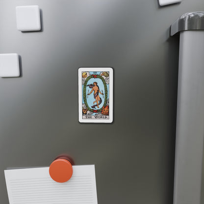 The World Tarot Card Fridge Magnet ~ Rider Waite The World Tarot Card