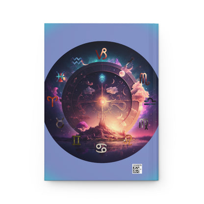 Zodiac Lined Journal in Blue - Hardcover 150 Page