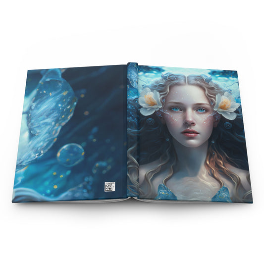 Aquarius Goddess Overflowing Hardcover 150 Page Journal