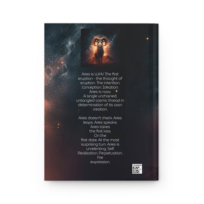 Aries by the Moon with Aries Poem Hardcover 150 Page Journal