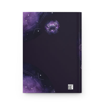 Cancer Sign in Purple Hardcover 150 Page Journal