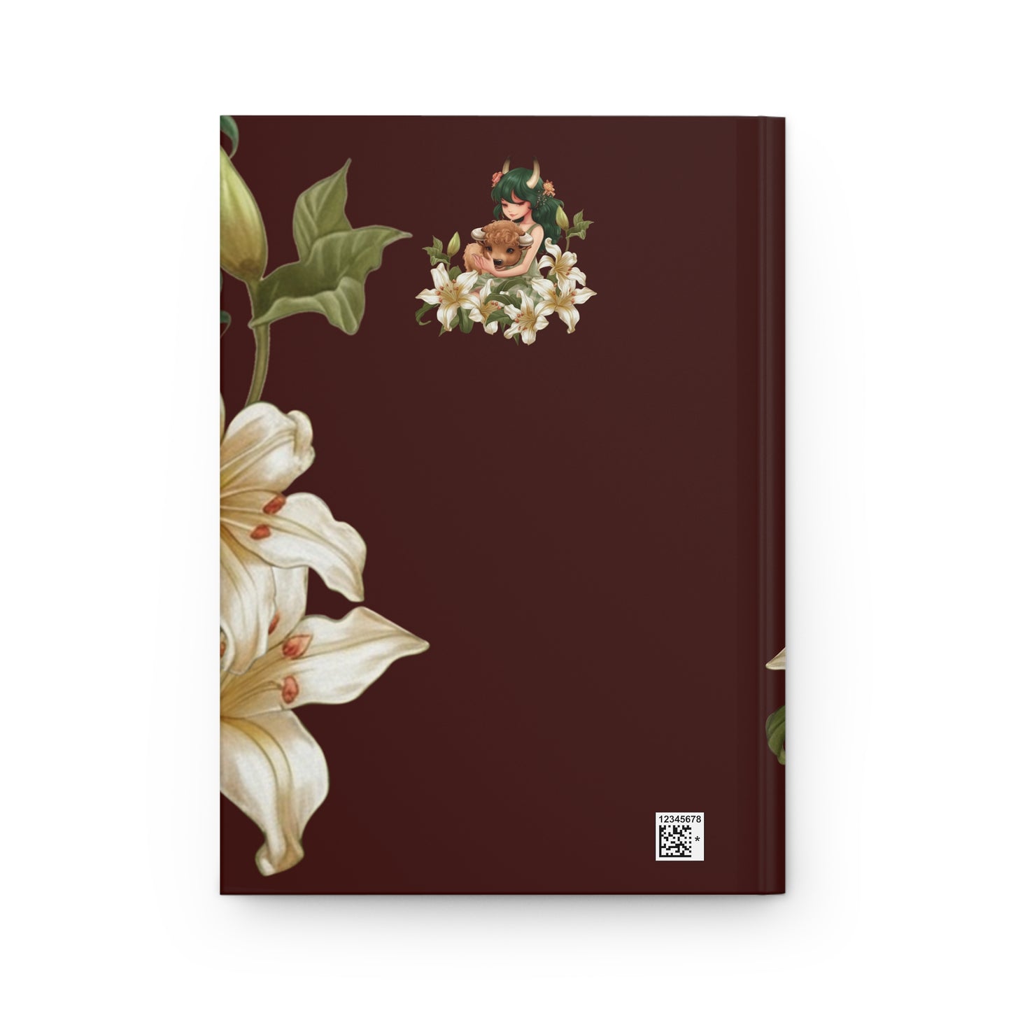 Taurus Girl Vintage illustration Hardcover 150 Page Journal