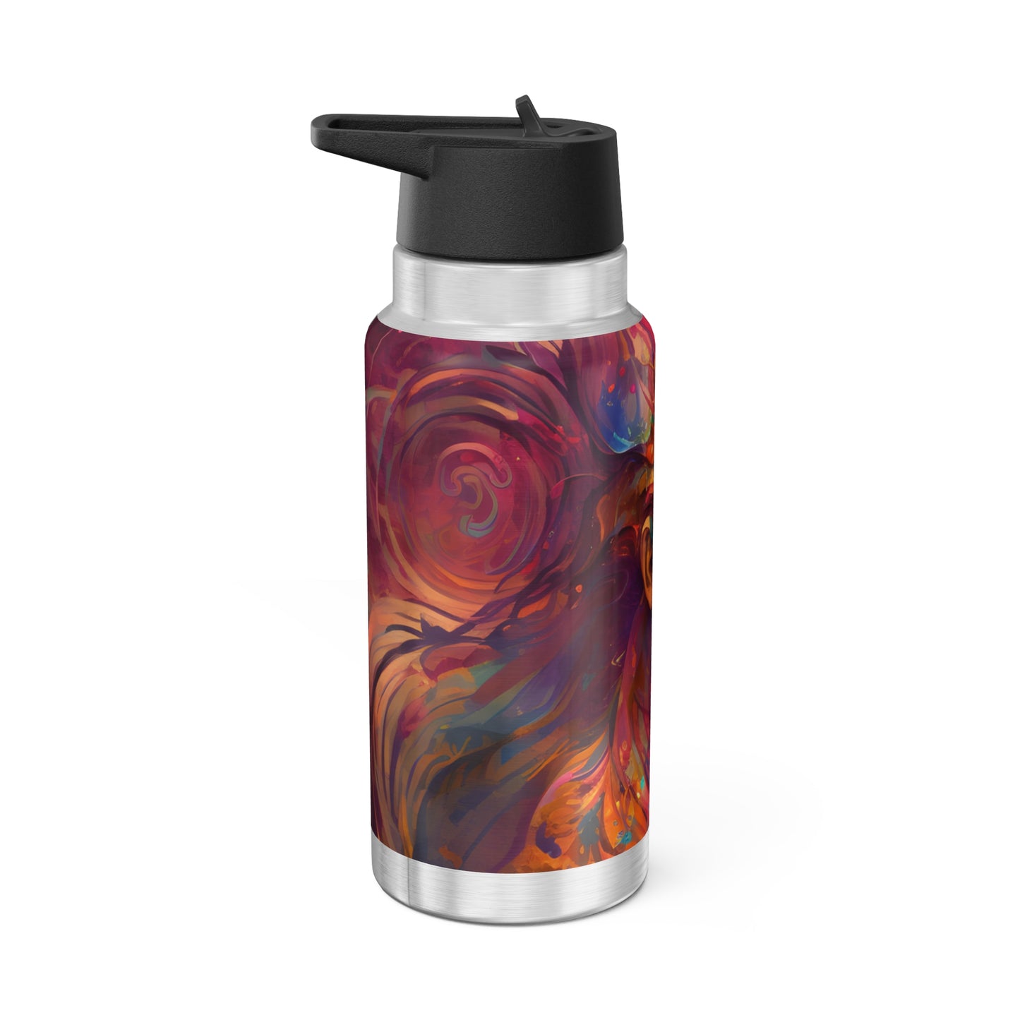 Virgo Zodiac Sign Colorful Artistic Image ~ 32oz Tumbler With Lid and Straw