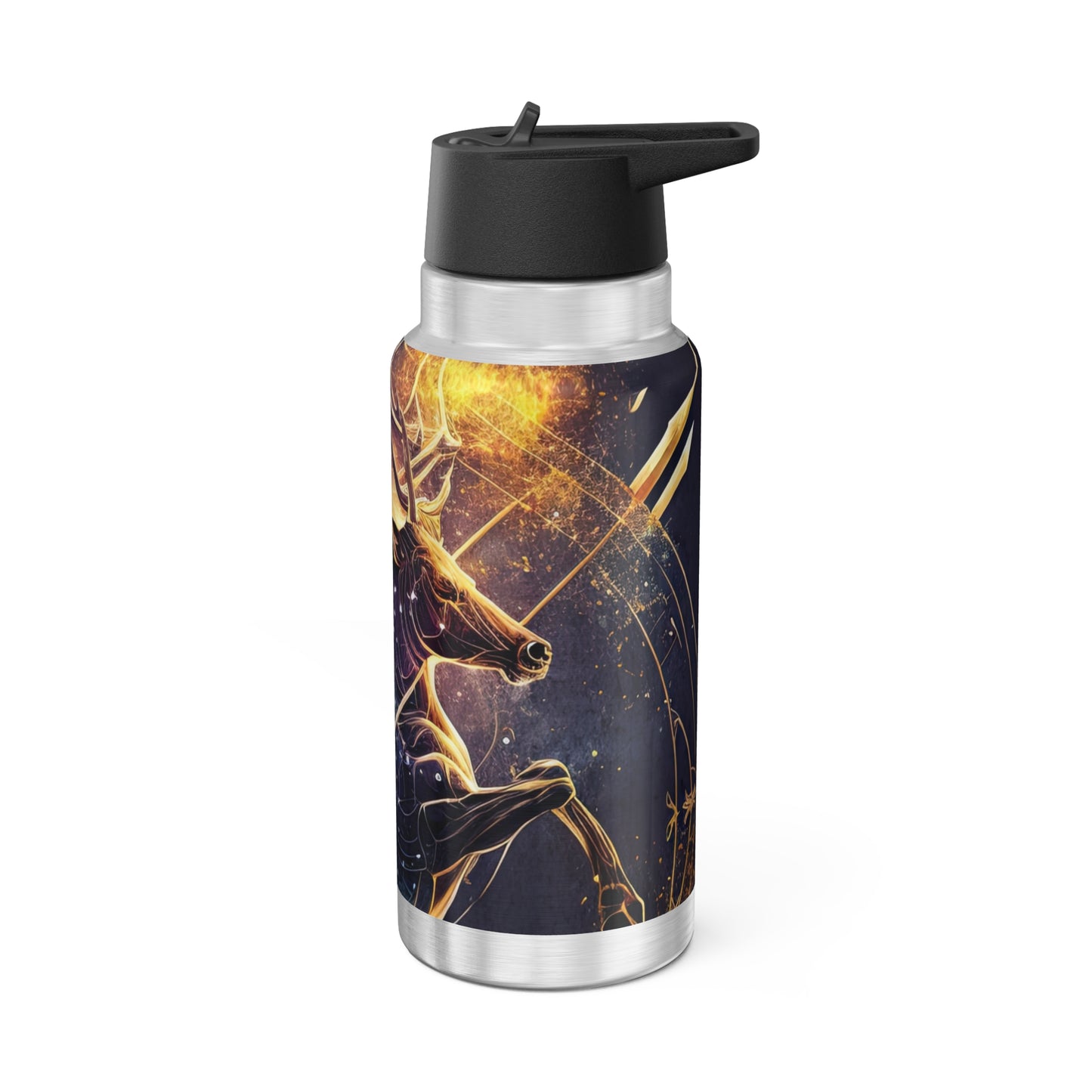 Sagittarius Zodiac Sign Centaur Illustration ~ 32oz Tumbler With Lid and Straw