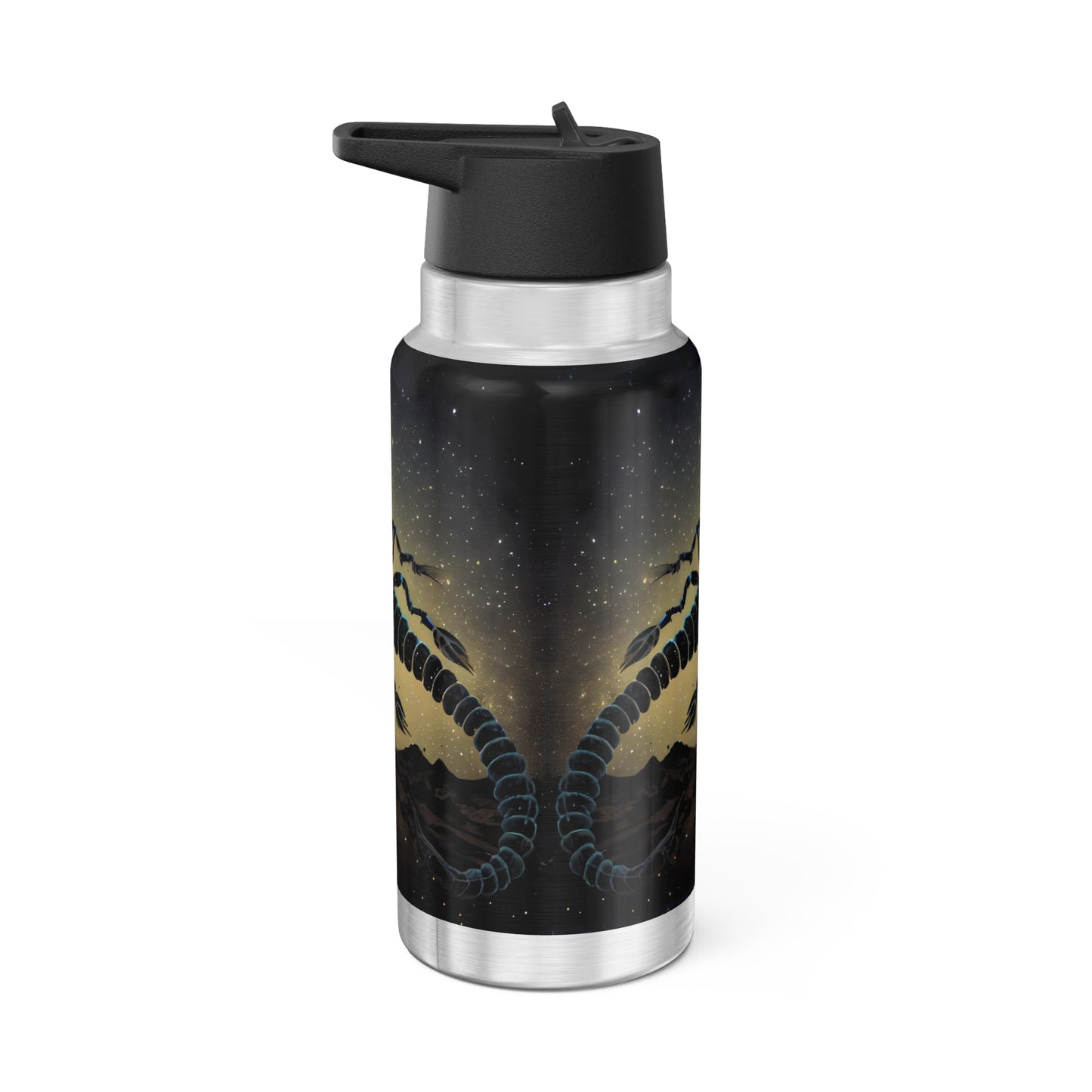 Scorpio Zodiac Sign With Night Sky Background ~ 32oz Tumbler With Lid and Straw