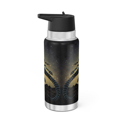 Scorpio Zodiac Sign With Night Sky Background ~ 32oz Tumbler With Lid and Straw